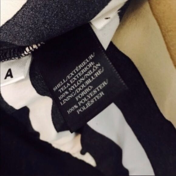 Ann Taylor Striped Sleeveless Top | Size 0P | Lace Overlay - Picture 5 of 5